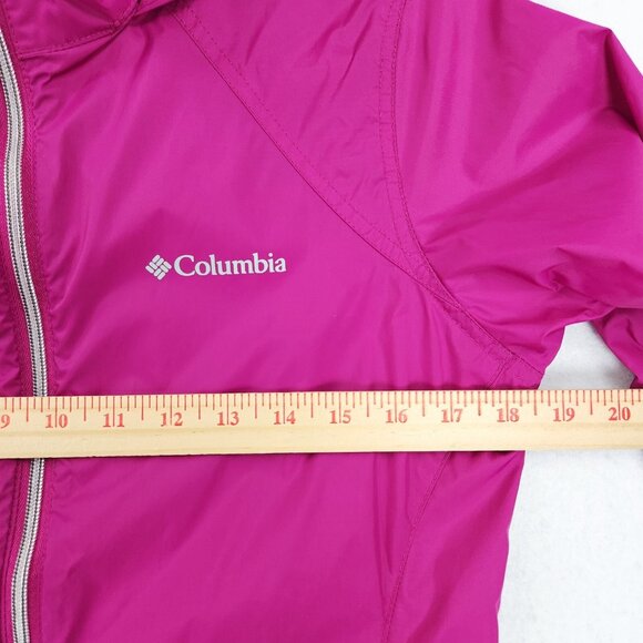 Columbia Jacket Womens Small Pink Switchback II Omni Shield Hooded Windbreaker - Picture 5 of 13